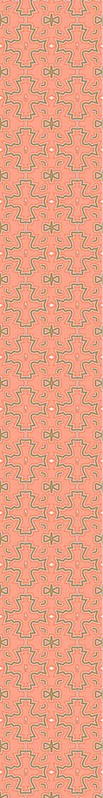 patterned-wallpaper-salmon-colored-crosses