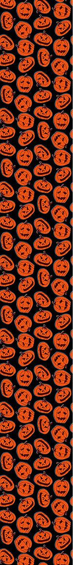 patterned-wallpaper-pumpkin-heads-black