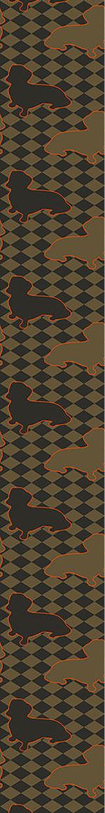 patterned-wallpaper-dachshunds-master-is-check-mate