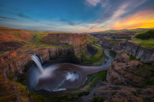 photo-wallpaper-sunset-at-palouse-falls-x