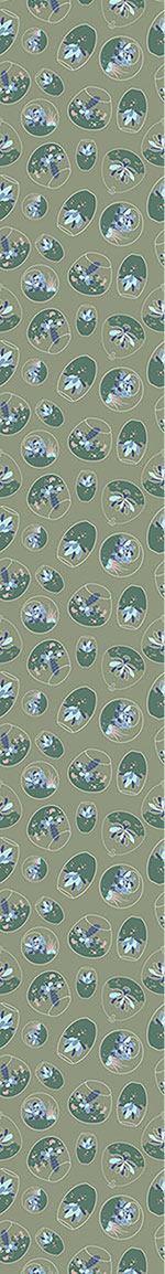 patterned-wallpaper-succulents-under-glass