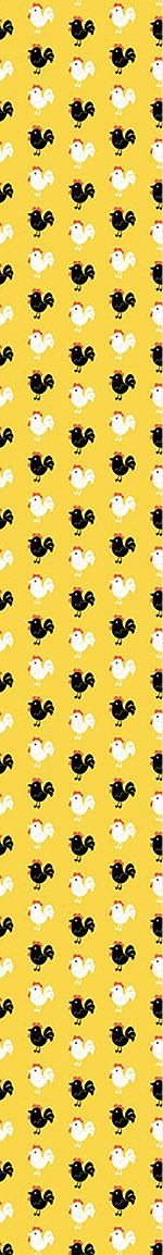 patterned-wallpaper-cock-a-doodle-doo