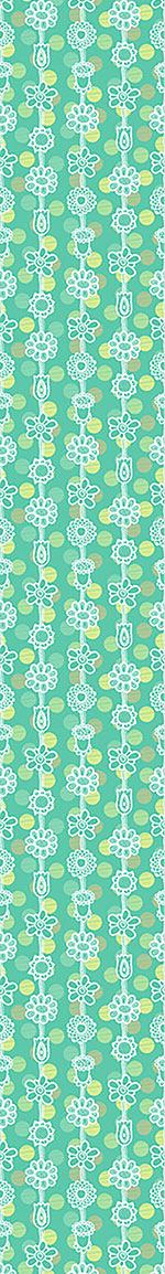 patterned-wallpaper-flower-garlands-on-dots