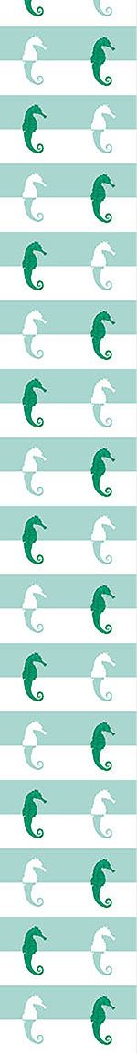 patterned-wallpaper-seahorses-on-stripes