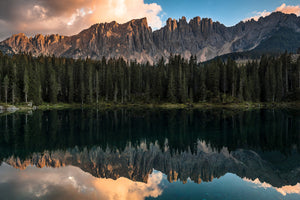 photo-wallpaper-sunset-at-lake-carezza-x