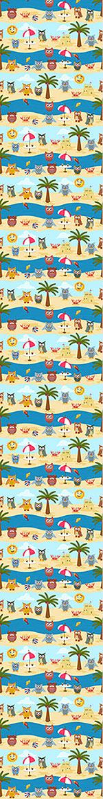 patterned-wallpaper-owls-by-the-sea