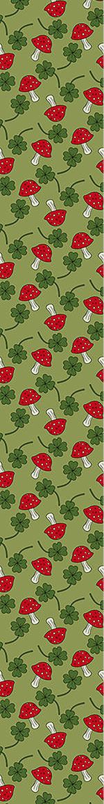 patterned-wallpaper-lucky-charms-in-green