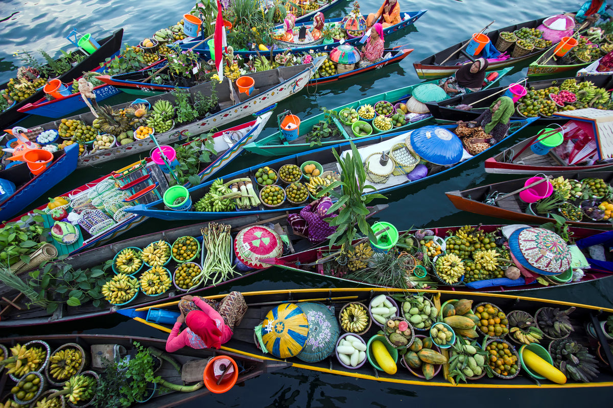 photo-wallpaper-banjarmasin-floating-market