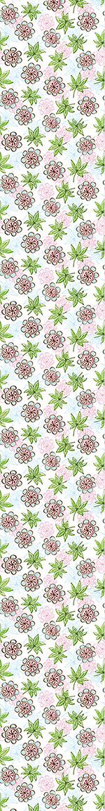 patterned-wallpaper-flowers-and-leaflets