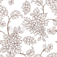 patterned-wallpaper-bouquet-outlines