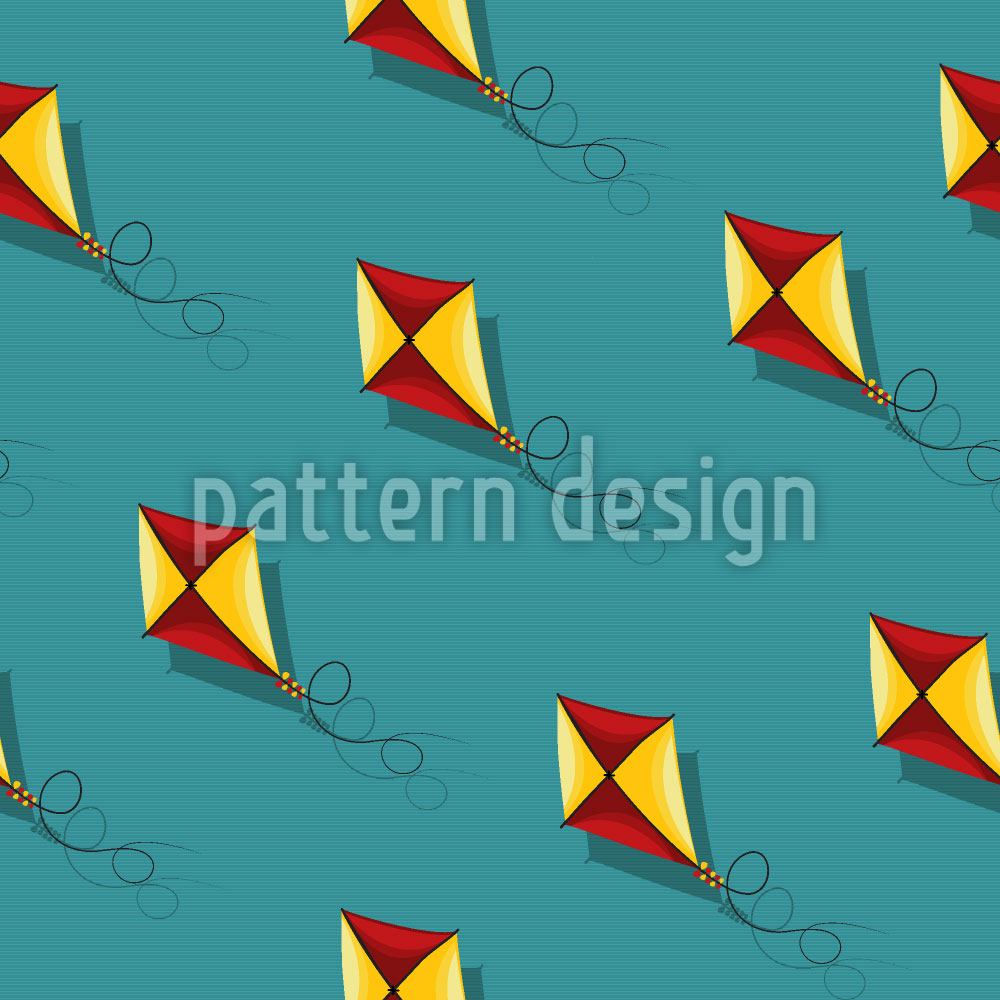 patterned-wallpaper-kites-fly