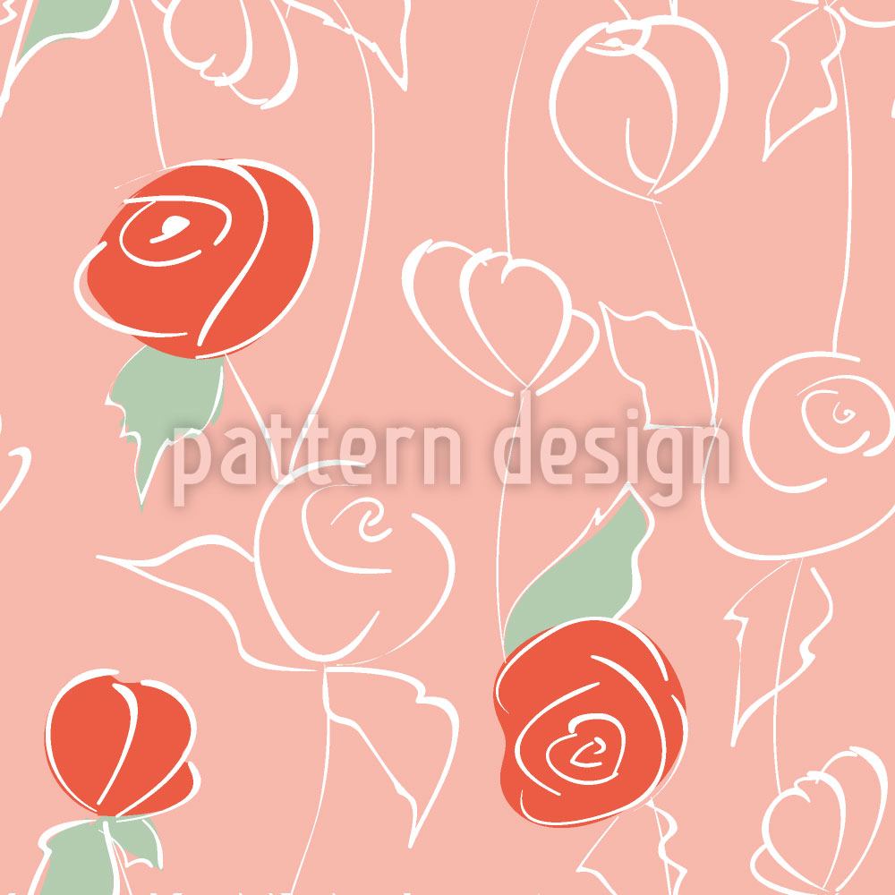 patterned-wallpaper-nostalgic-rose-garden