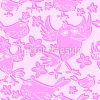 patterned-wallpaper-songbird-sing-pink