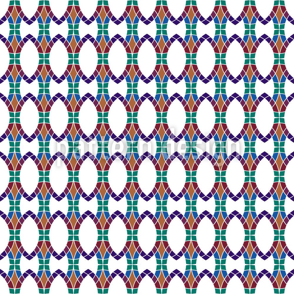 patterned-wallpaper-mosaic-chain