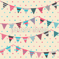 patterned-wallpaper-sweet-festoons-on-polkadots