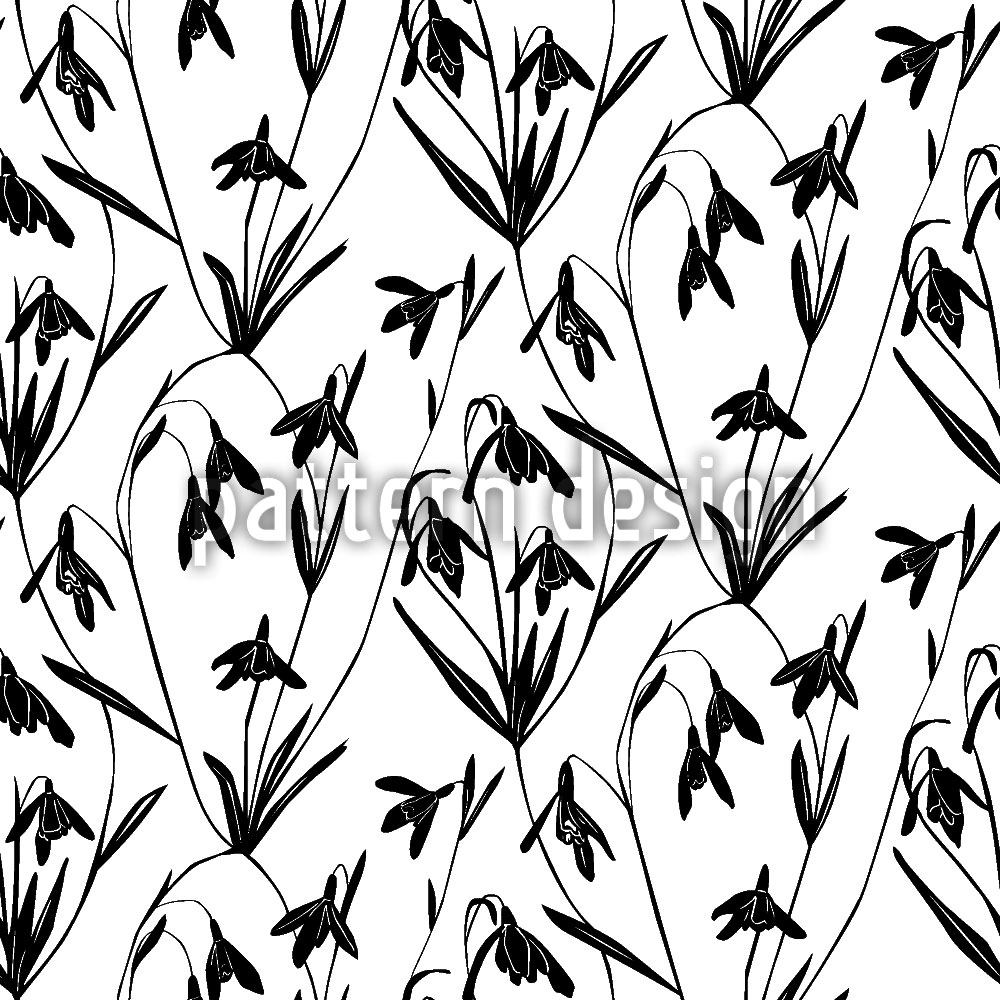 patterned-wallpaper-snowdrops