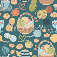 patterned-wallpaper-knitting-love