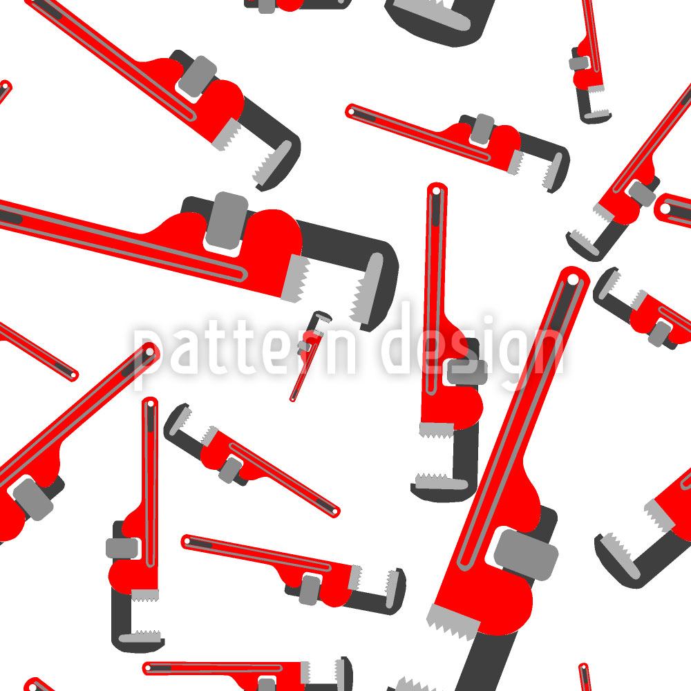 patterned-wallpaper-pipe-wrenches