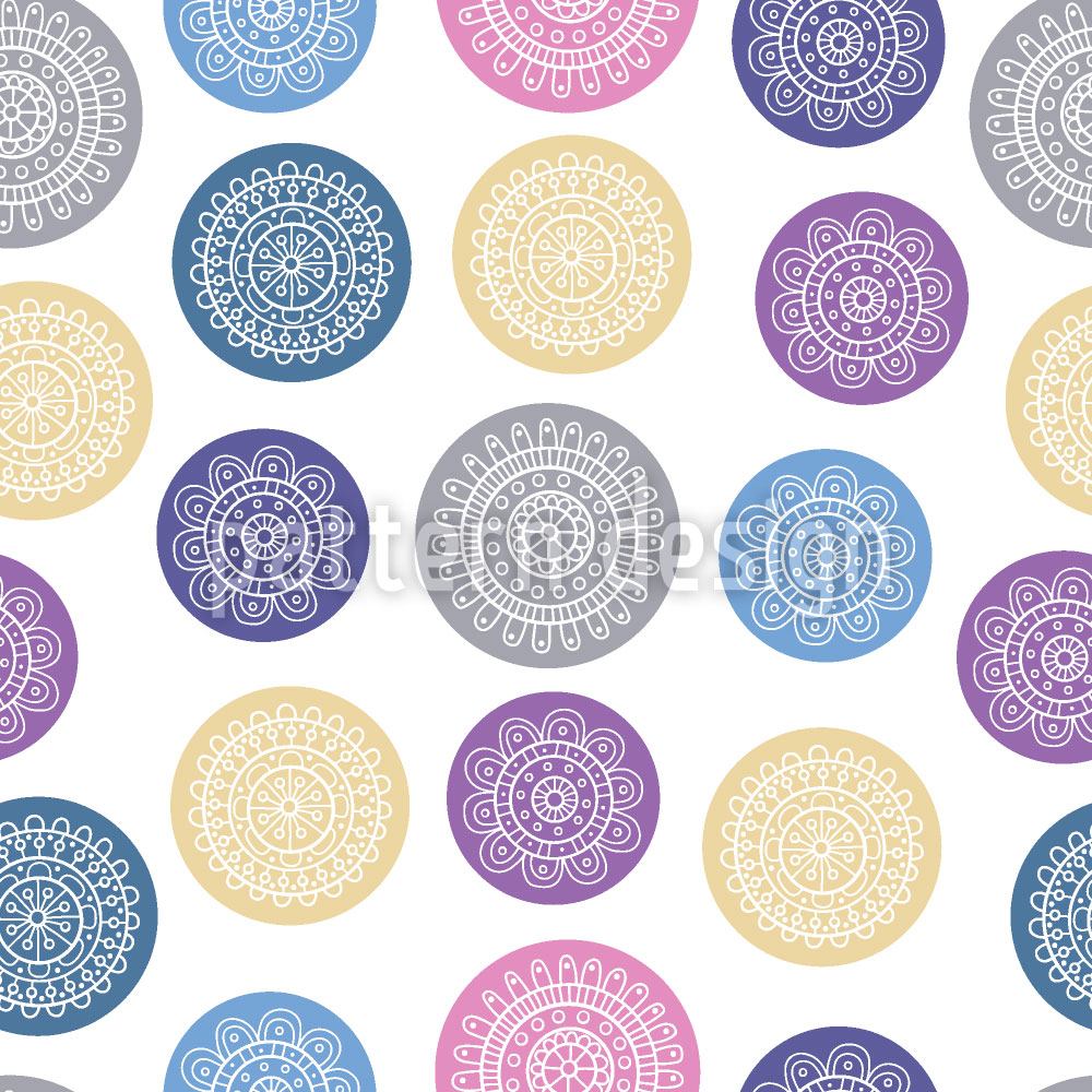 patterned-wallpaper-doodle-circles