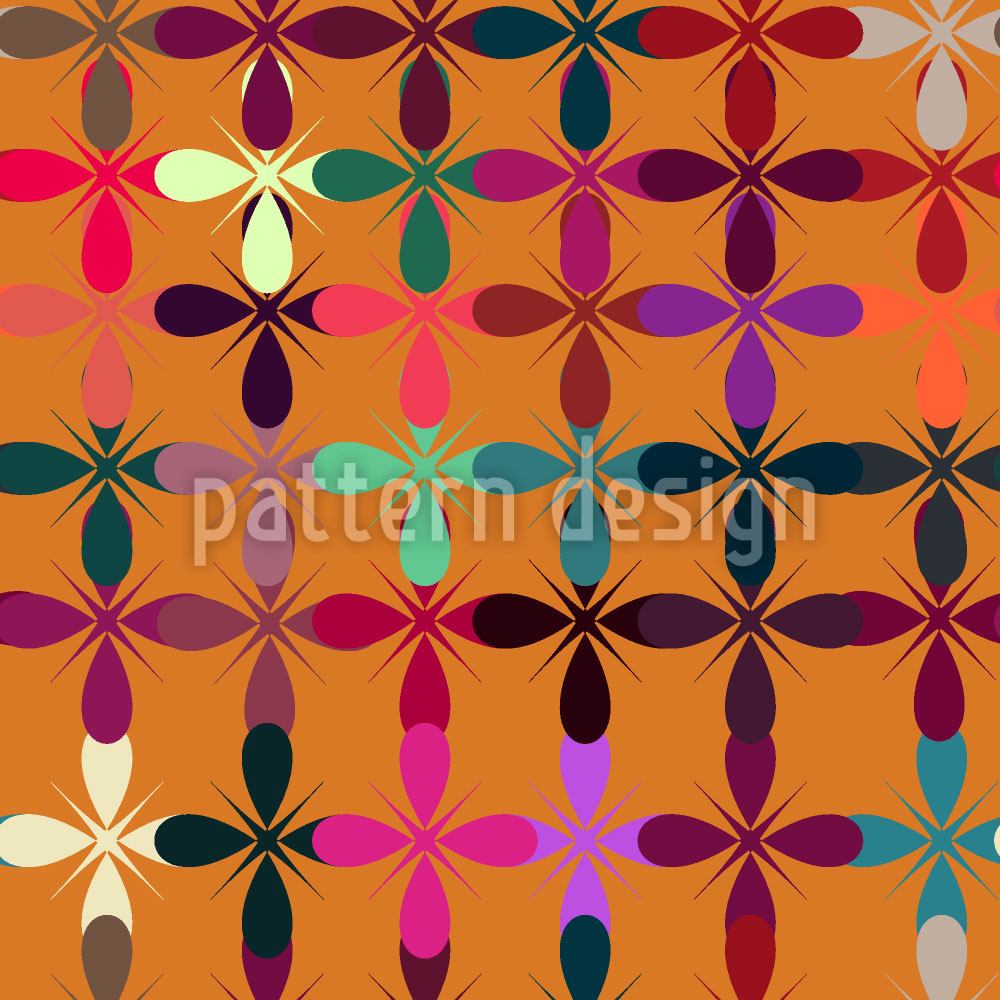 patterned-wallpaper-golden-fantasy-garden