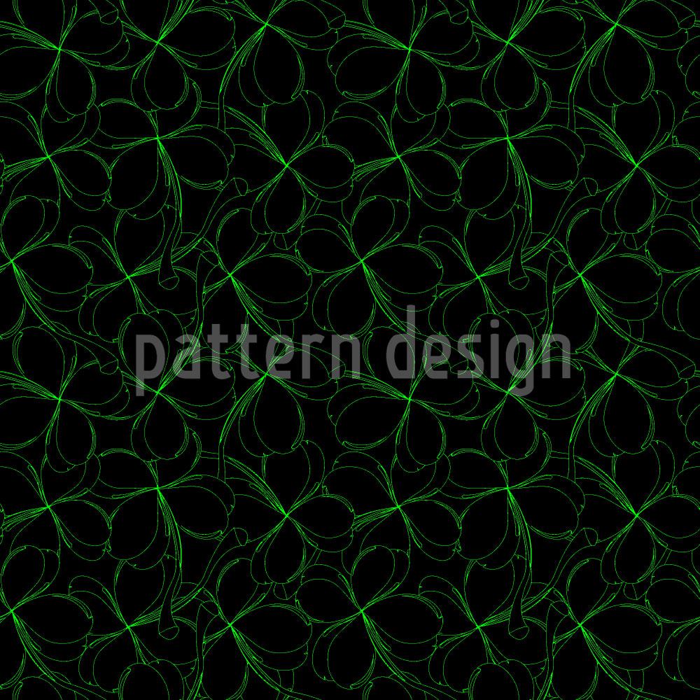 patterned-wallpaper-shamrock-silhouettes