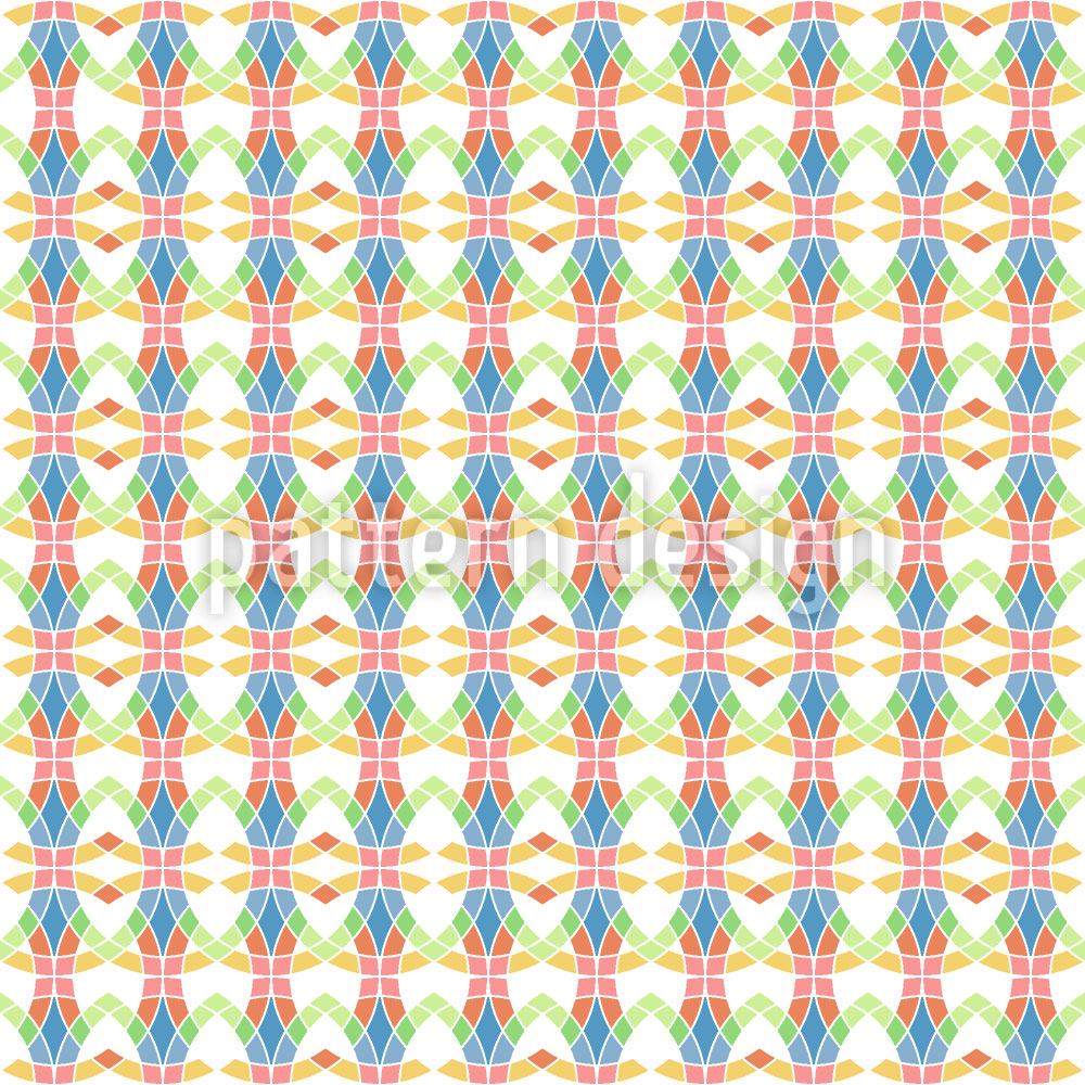 patterned-wallpaper-mesh-mosaic