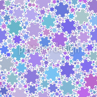 patterned-wallpaper-fractal-snowflakes