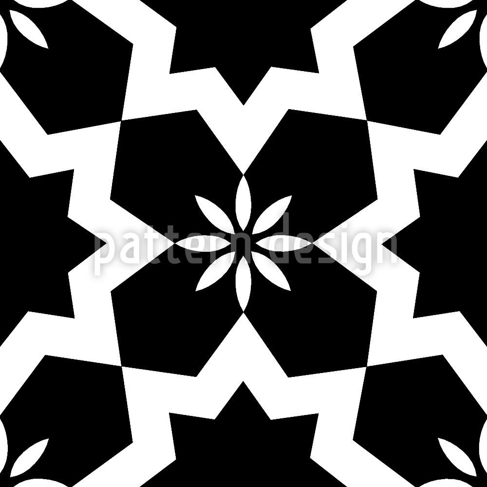 patterned-wallpaper-stars-black-and-white