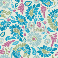 patterned-wallpaper-fantasy-flowers-with-patina