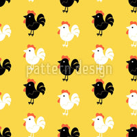 patterned-wallpaper-cock-a-doodle-doo