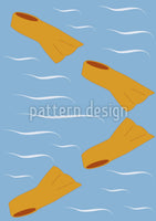 patterned-wallpaper-duck-feet-in-orange-season