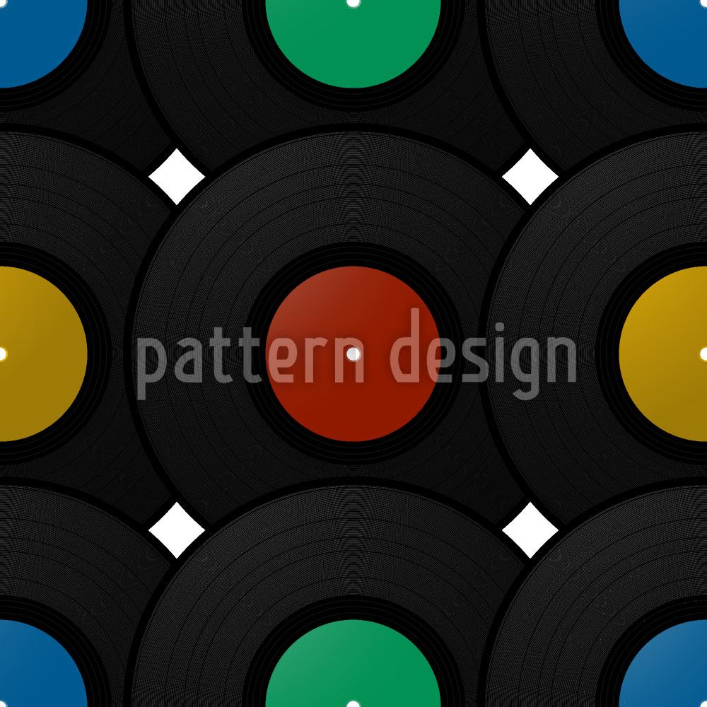 patterned-wallpaper-record-disk