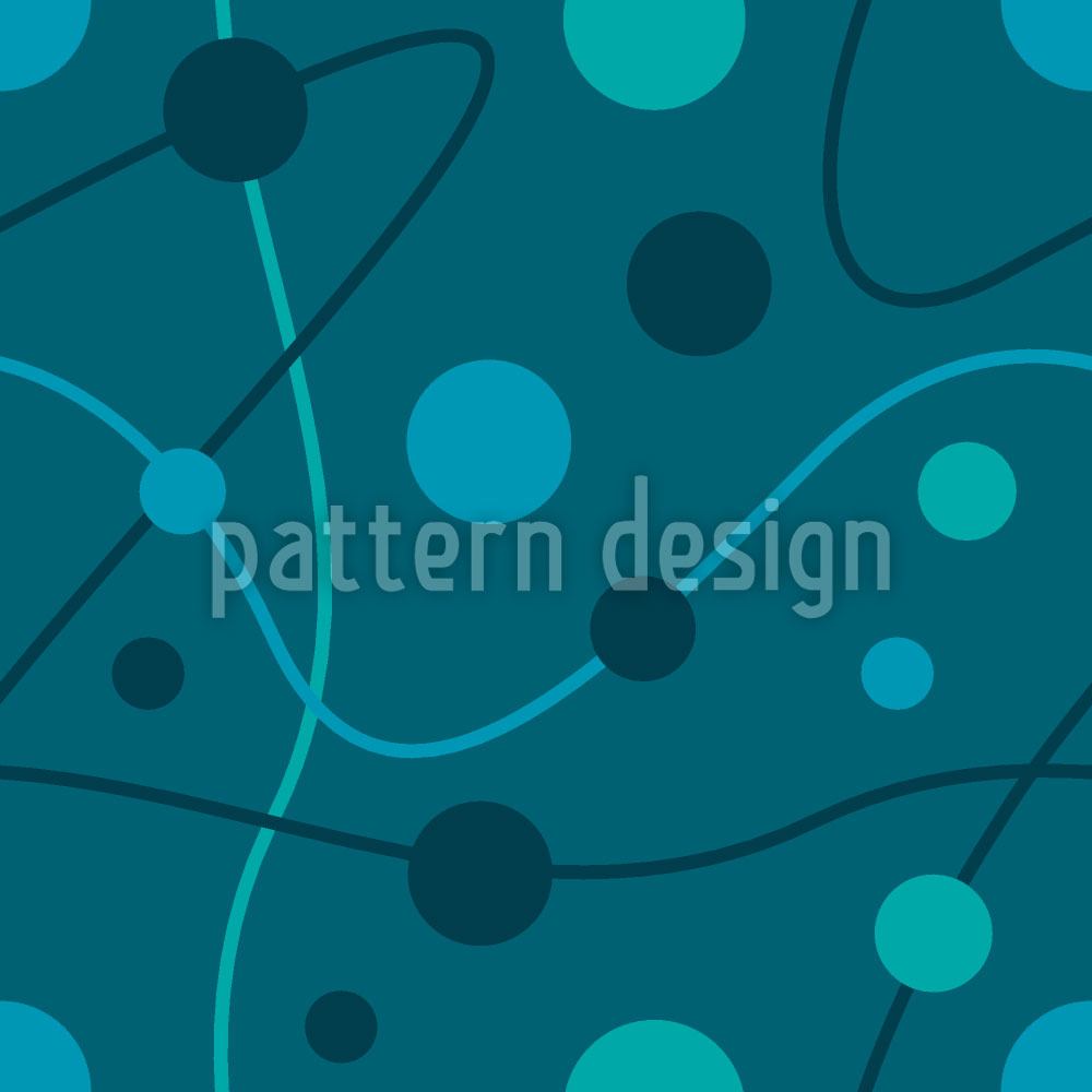 patterned-wallpaper-circular-rounds-petrol