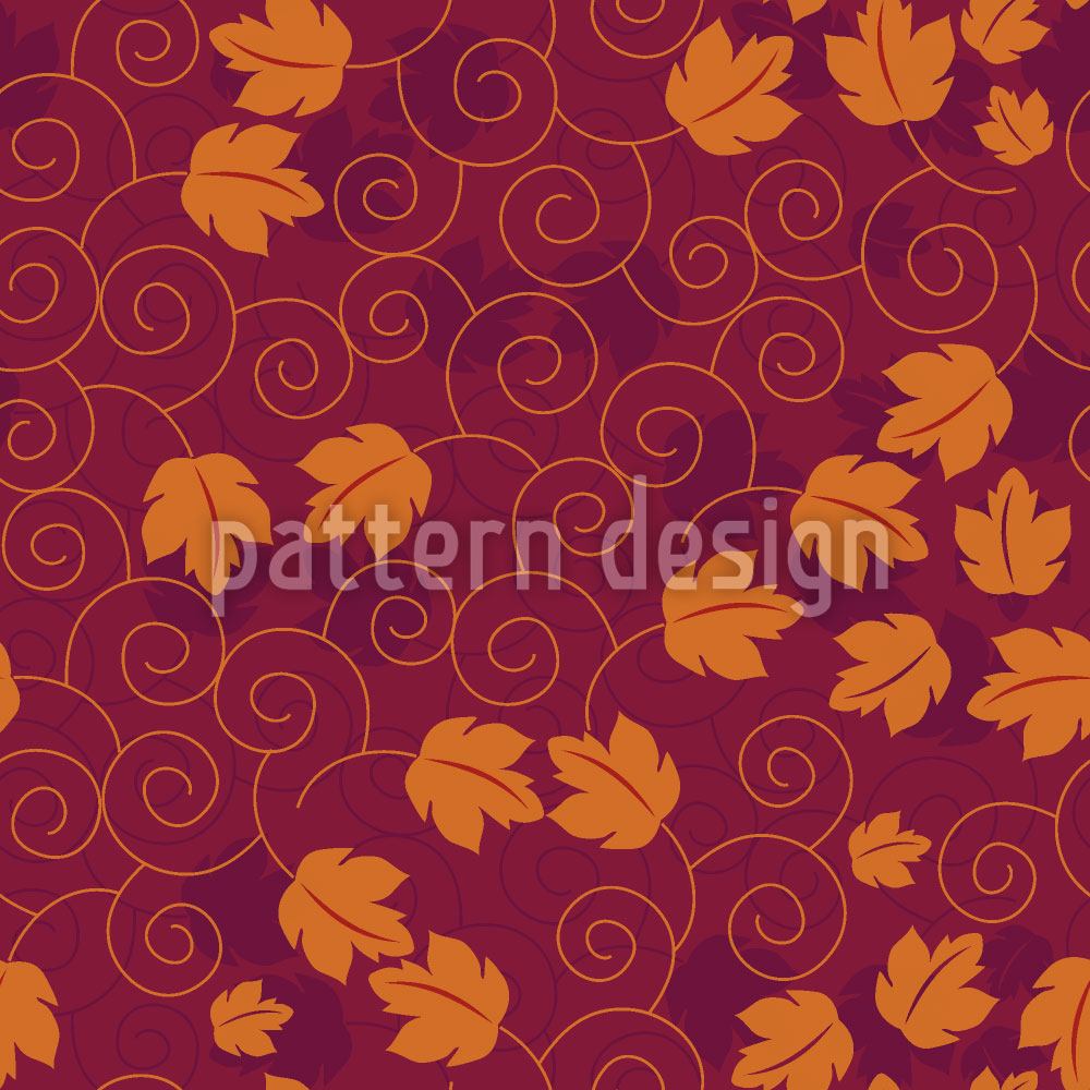 patterned-wallpaper-grape-leaf-romance