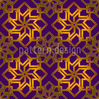 patterned-wallpaper-golden-stars-on-violet