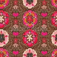 patterned-wallpaper-floralie-brown