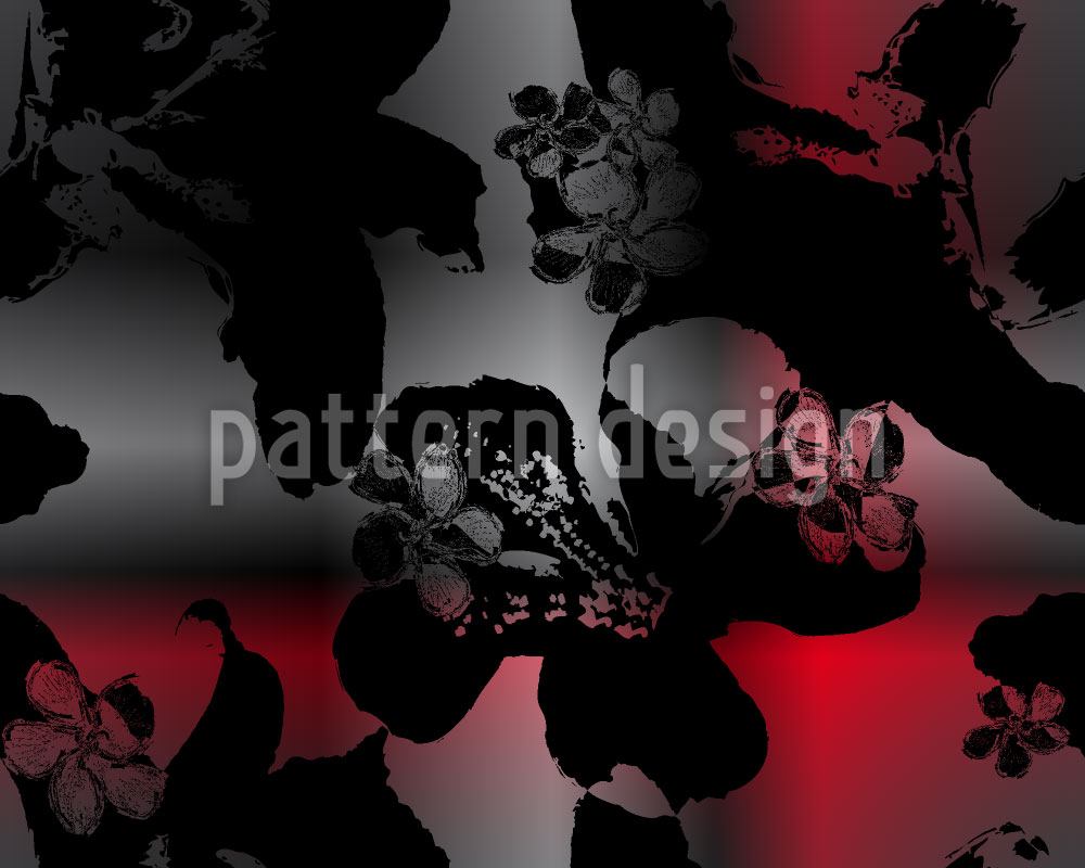 patterned-wallpaper-silhouette-over-check