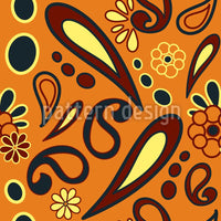 patterned-wallpaper-beebob-paisley-orange