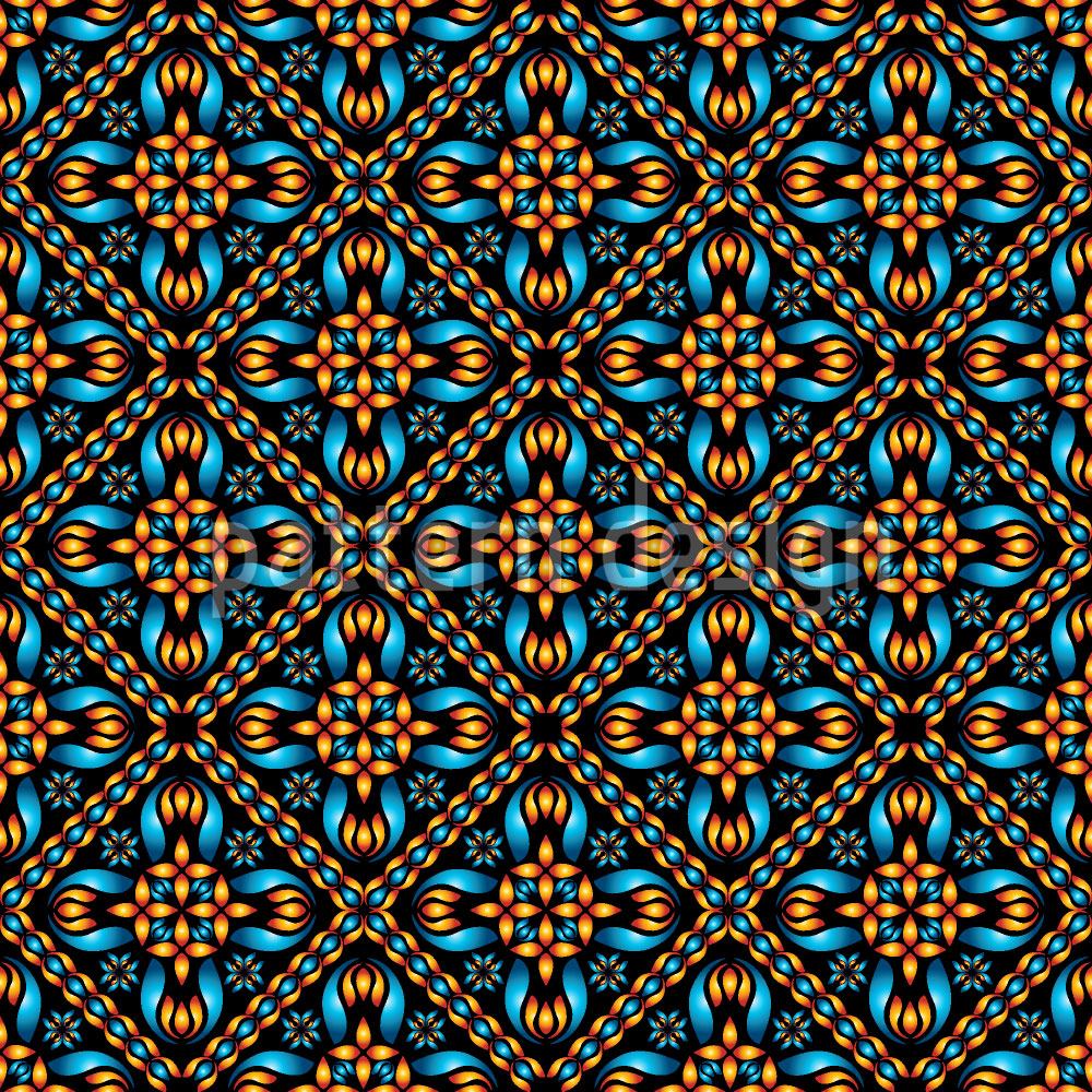 patterned-wallpaper-orange-and-blue