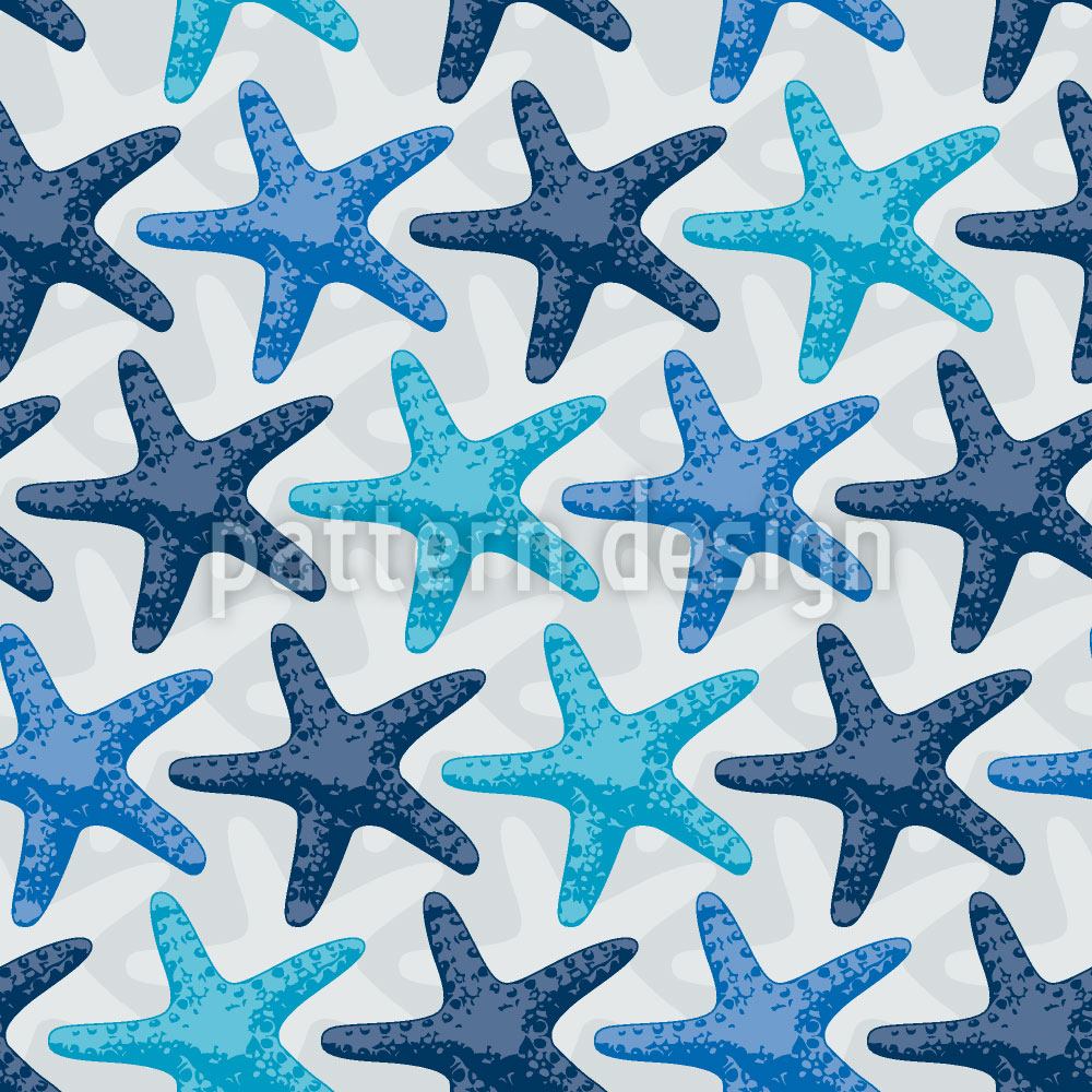 patterned-wallpaper-starfish-grey