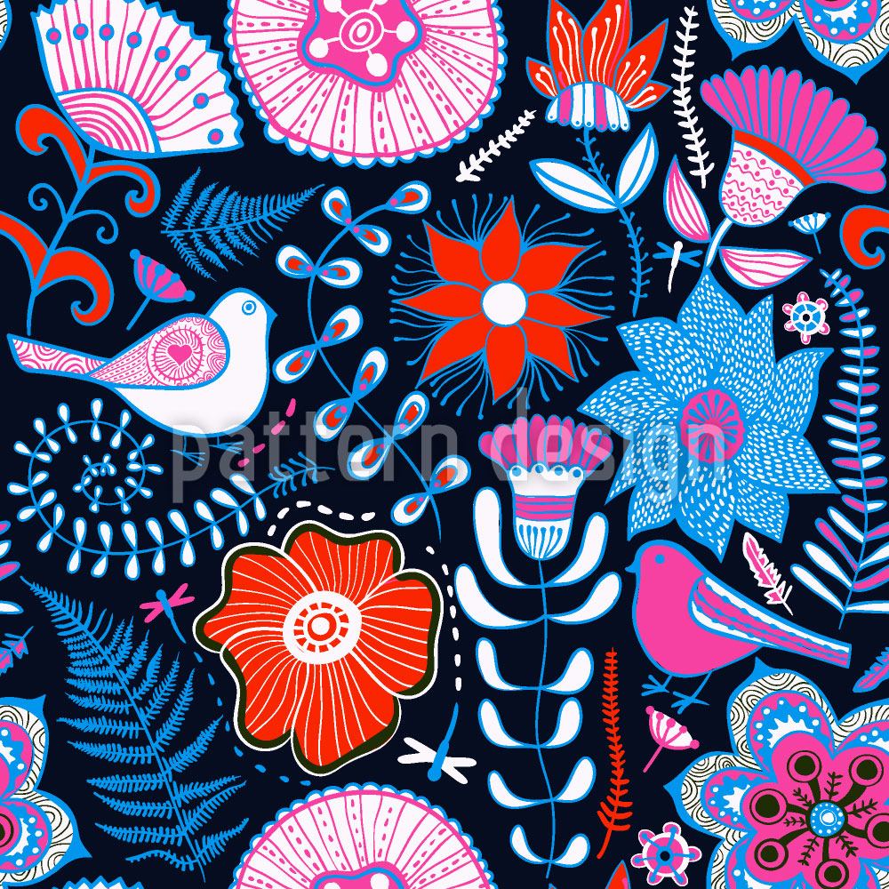 patterned-wallpaper-flower-paradise