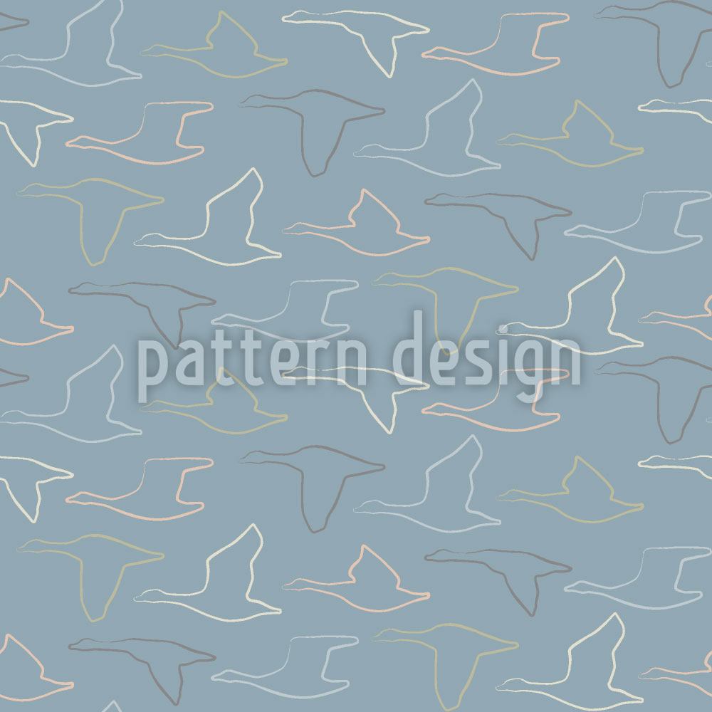 patterned-wallpaper-the-flight-of-the-wild-geese