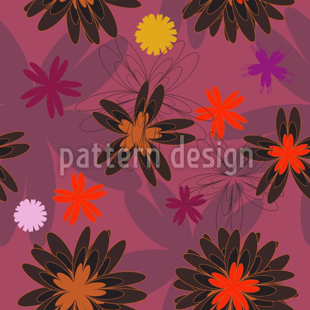 patterned-wallpaper-flower-fantasy