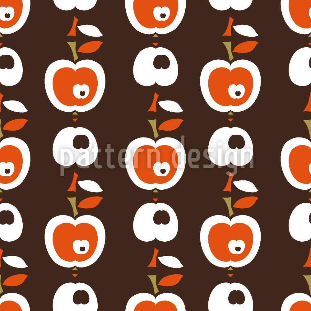 patterned-wallpaper-apples-in-chocolate