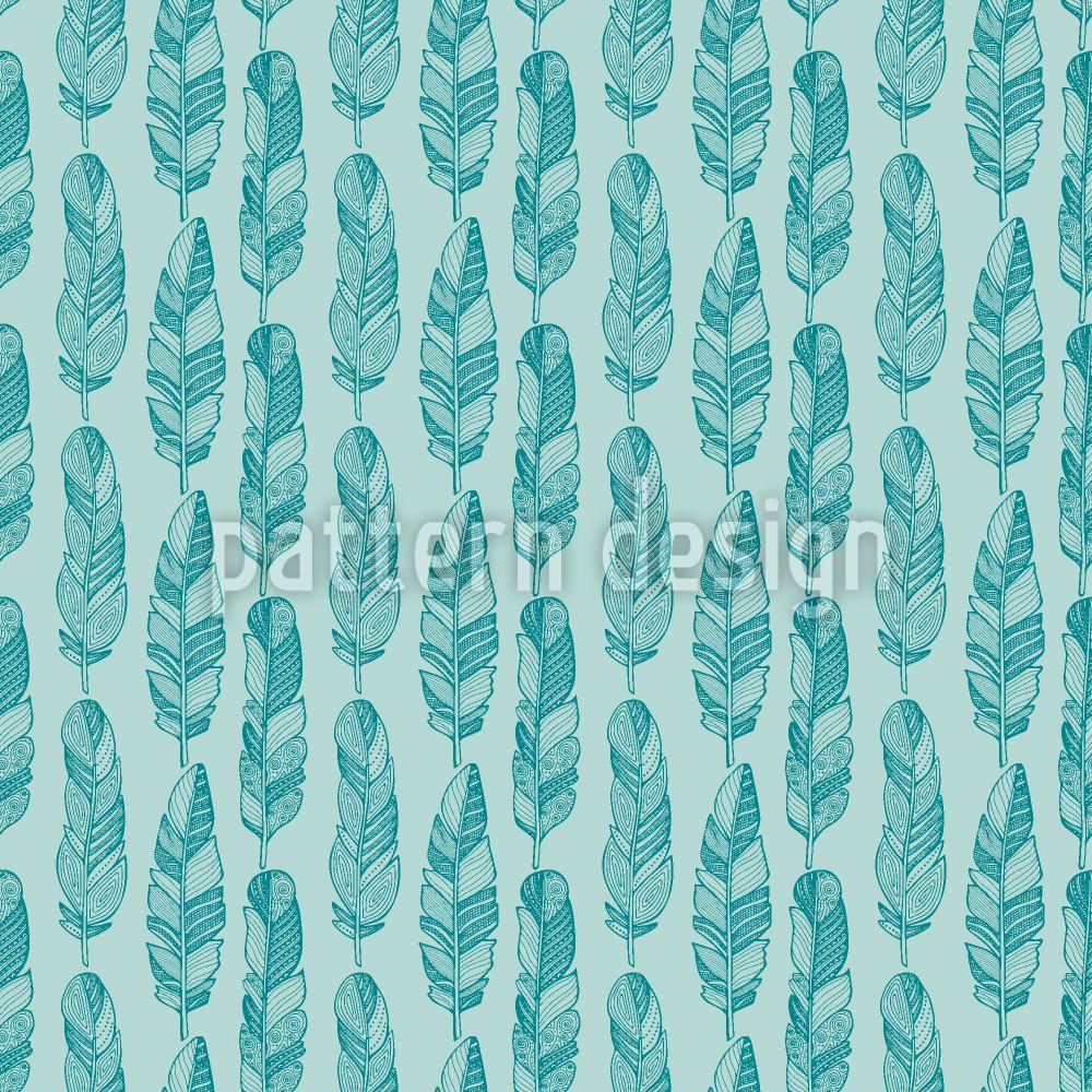 patterned-wallpaper-doodle-feathers