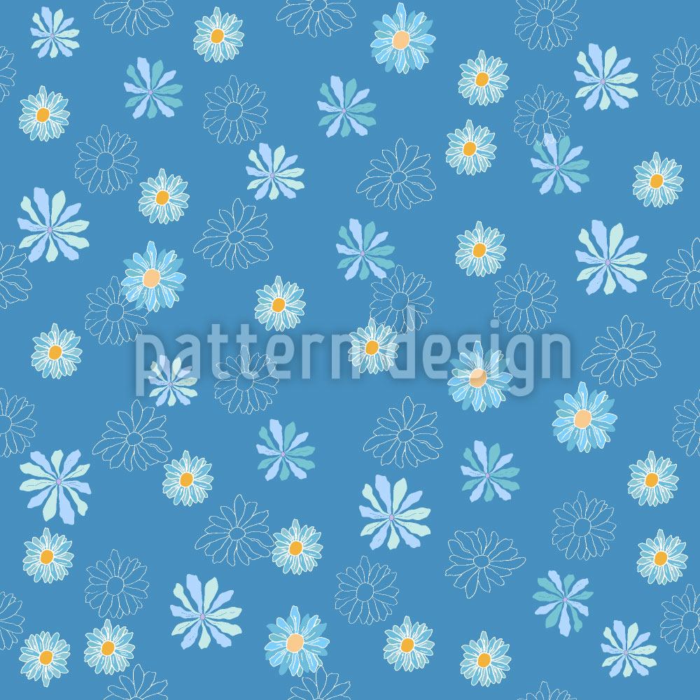 patterned-wallpaper-variations-of-daisies