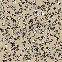 patterned-wallpaper-sea-of-blossoms-on-sand