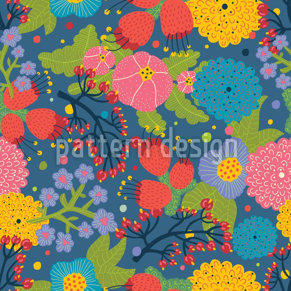 patterned-wallpaper-welcome-to-the-paradise-garden