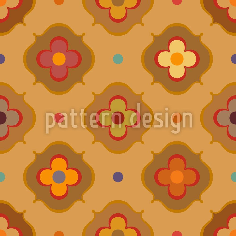 patterned-wallpaper-vintage-abstract-flowers