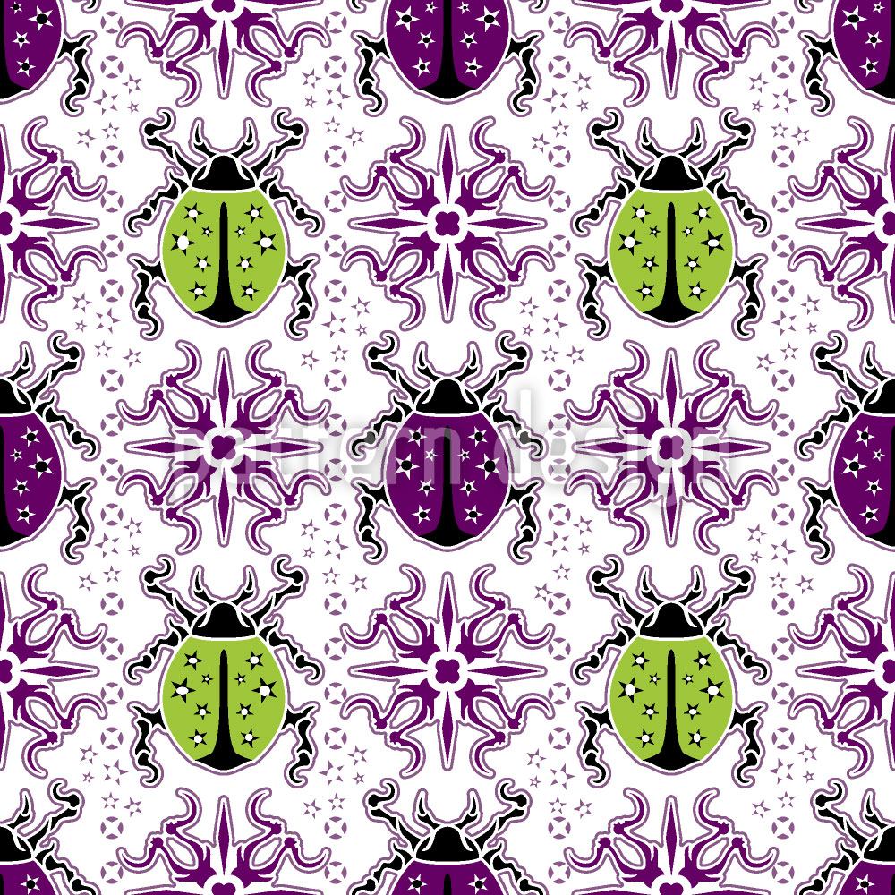 patterned-wallpaper-ladybird-invasion